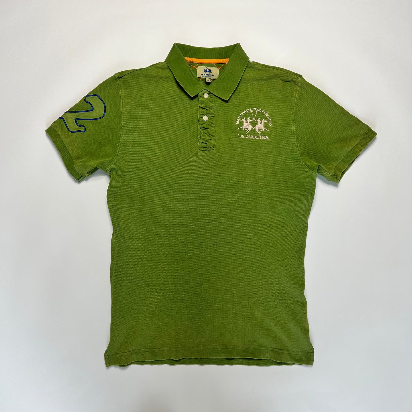 Vintage La Martina Green Polo Shirt M - Cats on Stacks VNTG