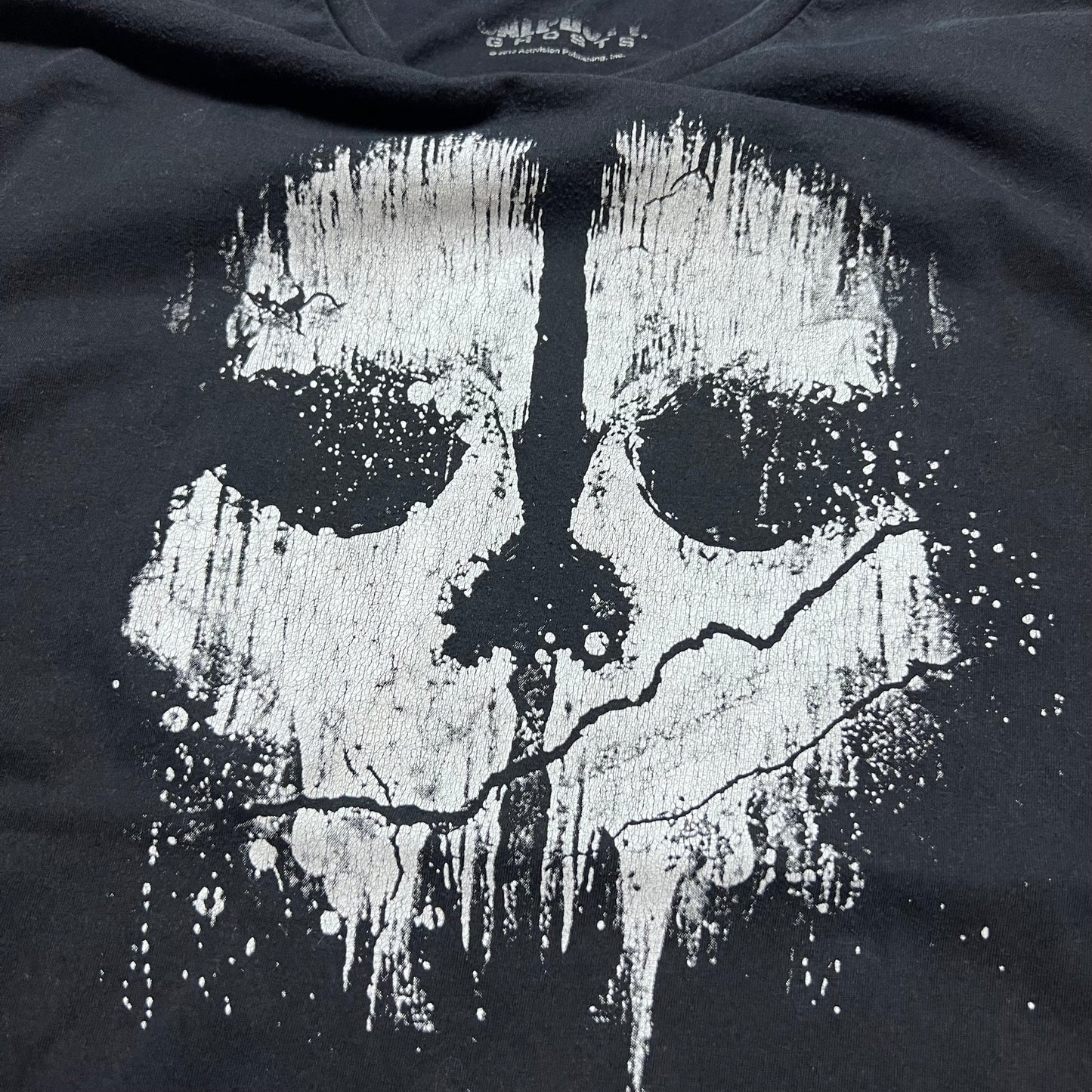 Call of Duty Ghosts Black T-Shirt M - Cats on Stacks VNTG