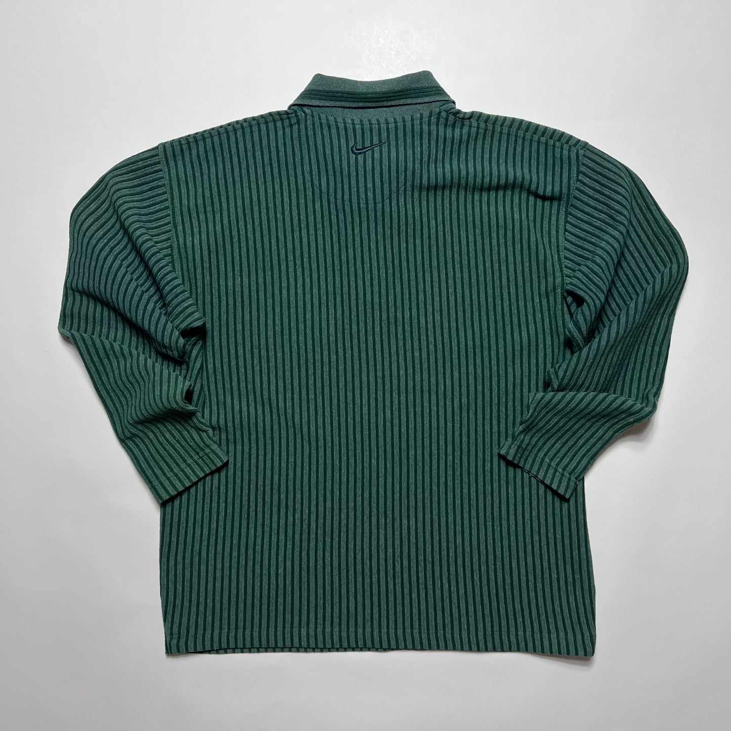 Vintage Nike Premier Green Polo Longsleeve Shirt L - Cats on Stacks VNTG