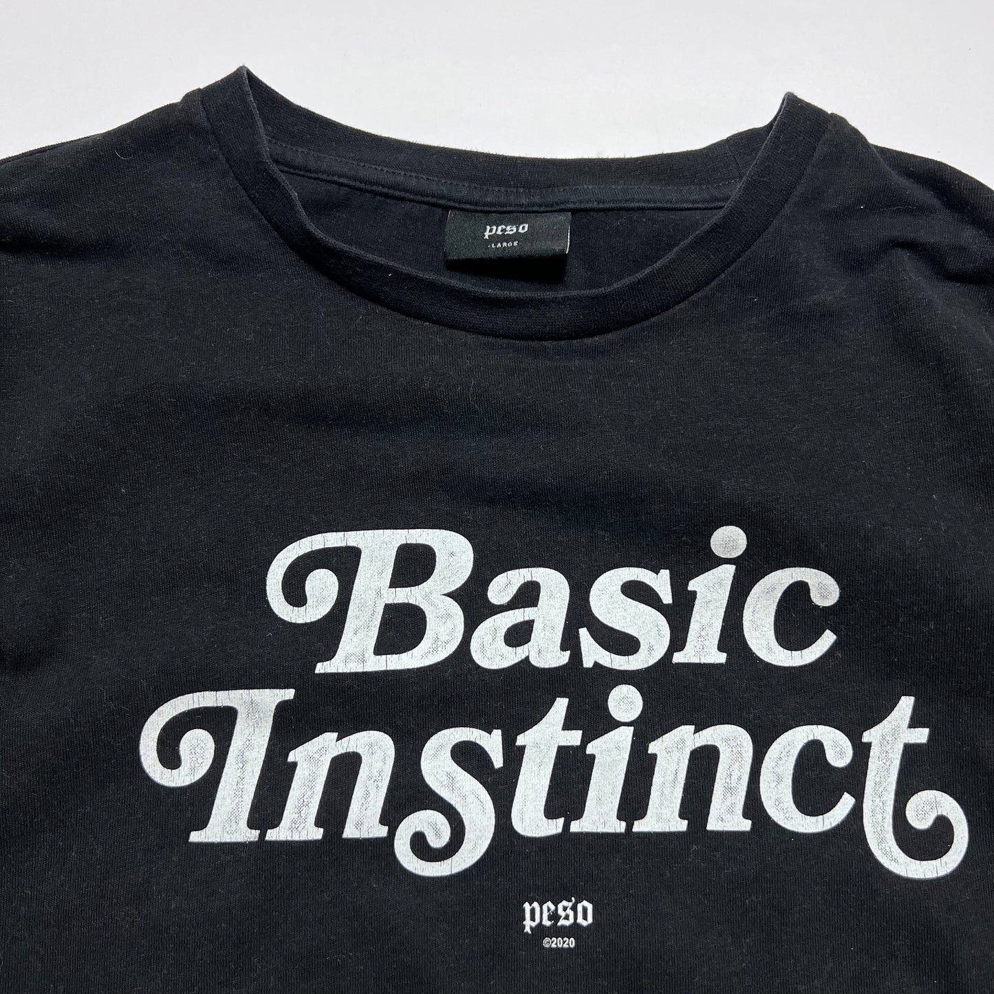 PESO Black Basic Instinct T-Shirt XL / XXL - Cats on Stacks VNTG