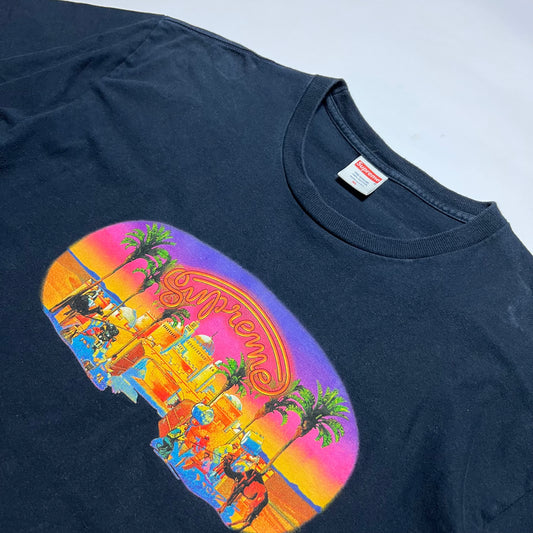 Supreme Arabic Studios Dark Blue T-Shirt L - Cats on Stacks VNTG