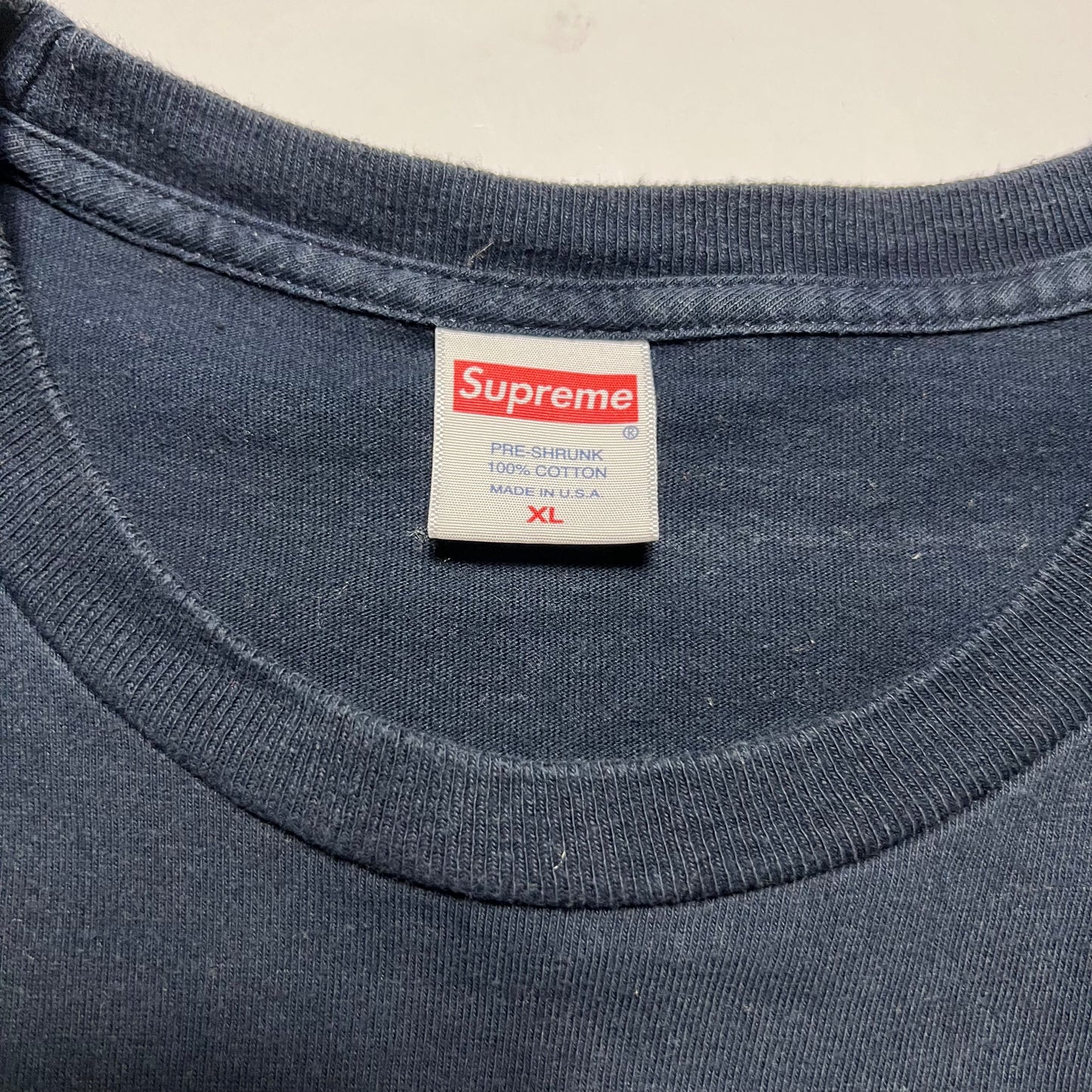 Supreme Arabic Studios Dark Blue T-Shirt L - Cats on Stacks VNTG