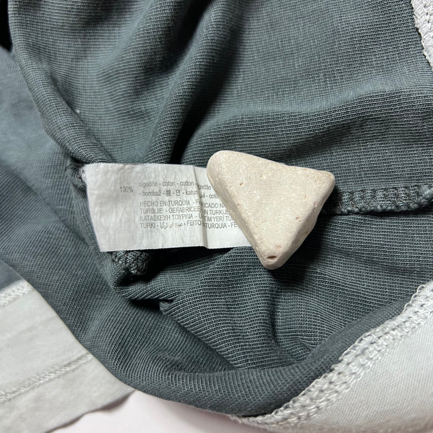 ZARA Double-Layer Washed Gray T-Shirt L - Cats on Stacks VNTG
