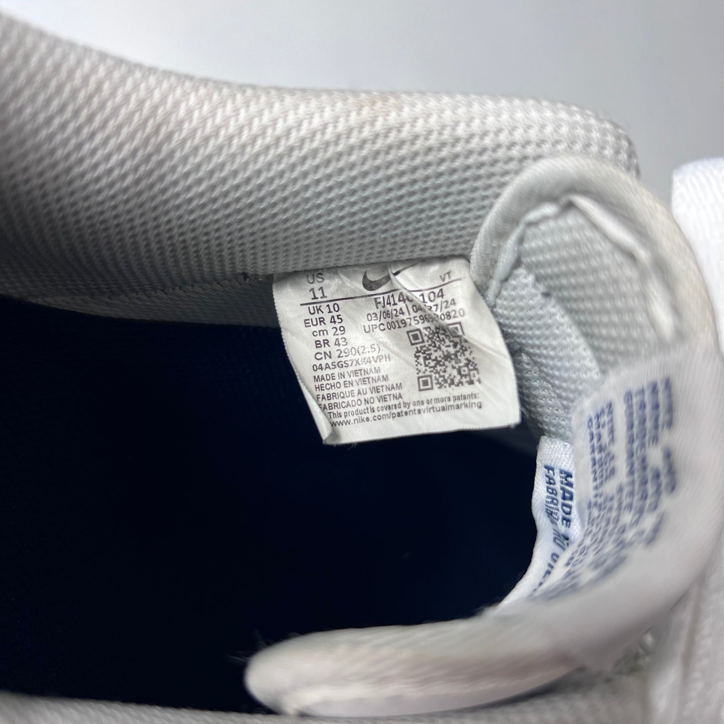 Nike Air Force 1 Low Midnight Navy White 45 / FJ4146-104 - Cats on Stacks VNTG