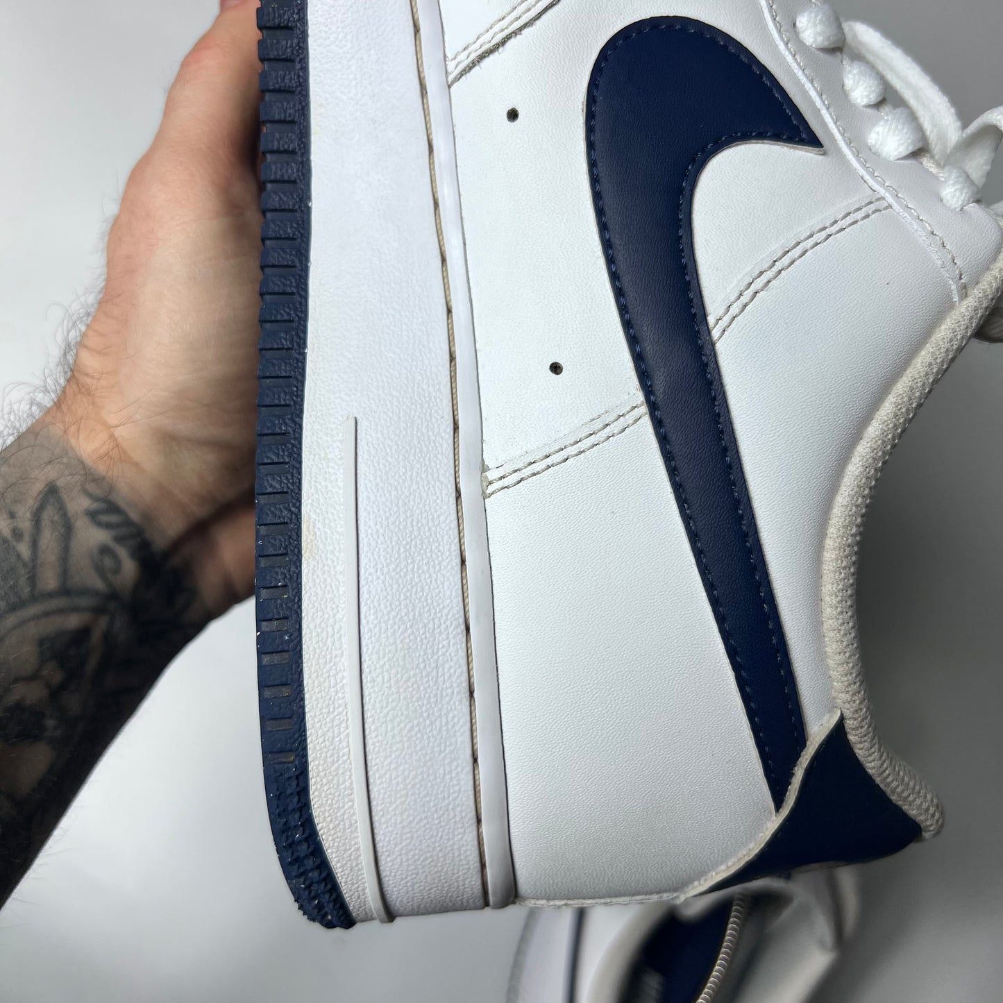 Nike Air Force 1 Low Midnight Navy White 45 / FJ4146-104 - Cats on Stacks VNTG
