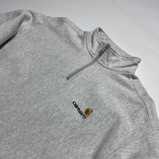 Carhartt Half Zip American Script Zipper M / L - Cats on Stacks VNTG