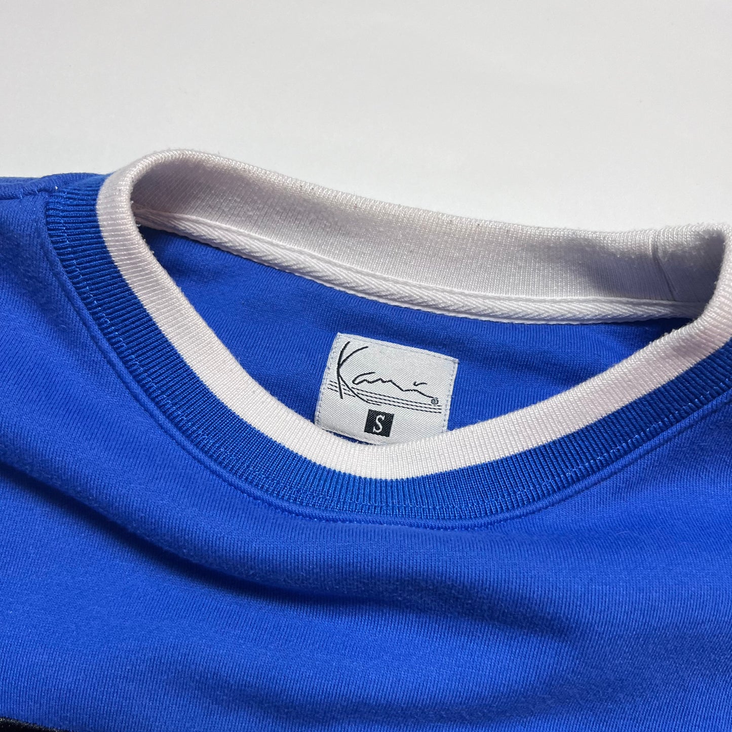 Kani Sport Blue Spell Out Crewneck S / M - Cats on Stacks VNTG