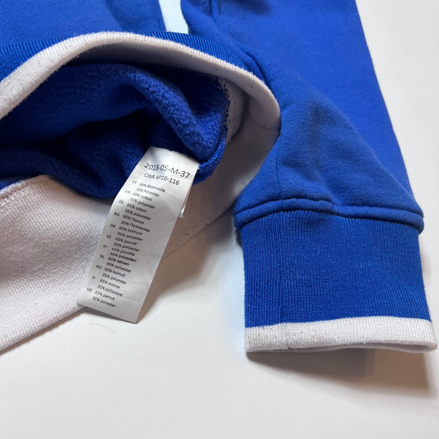 Kani Sport Blue Spell Out Crewneck S / M - Cats on Stacks VNTG