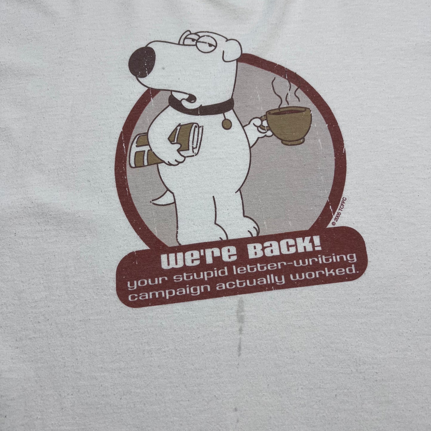 Vintage Family Guy Brian T-Shirt L - Cats on Stacks VNTG