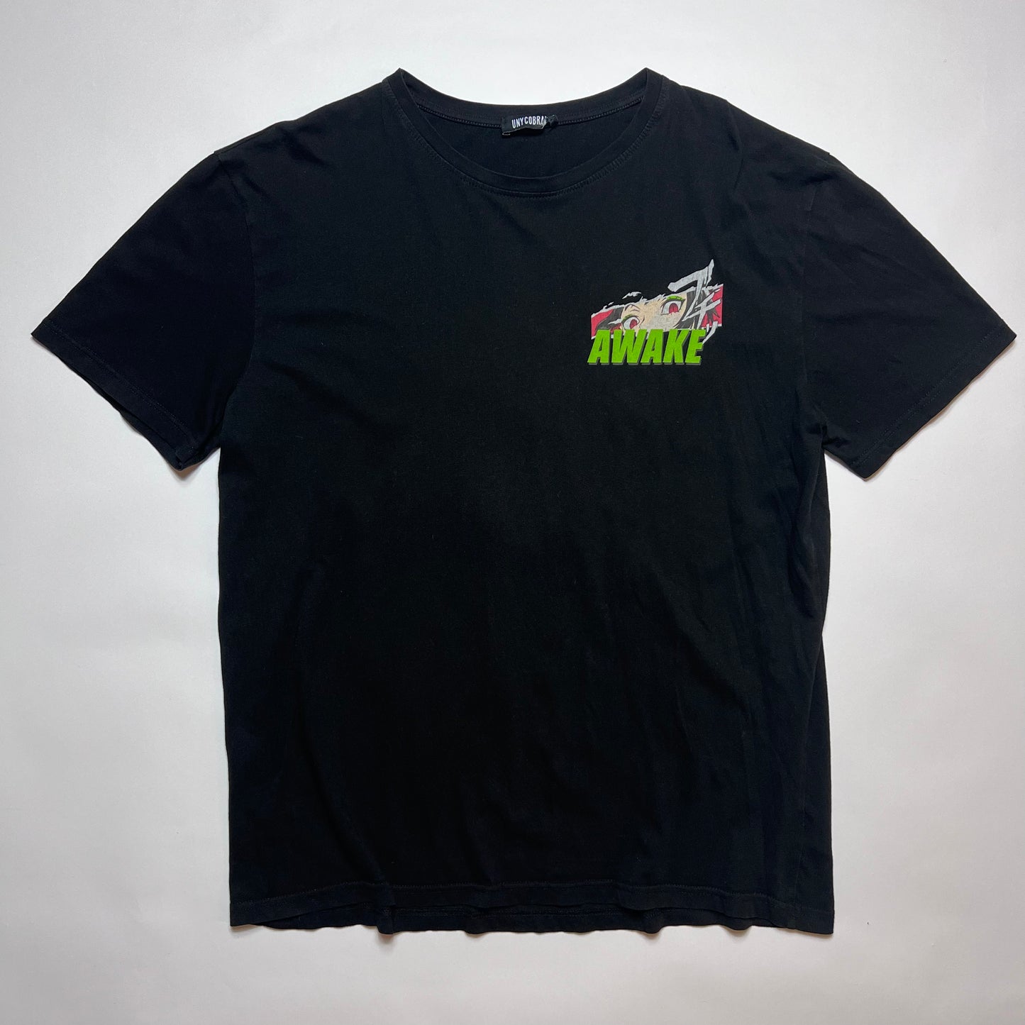 Life & Awake Anime Black T-Shirt M / L - Cats on Stacks VNTG