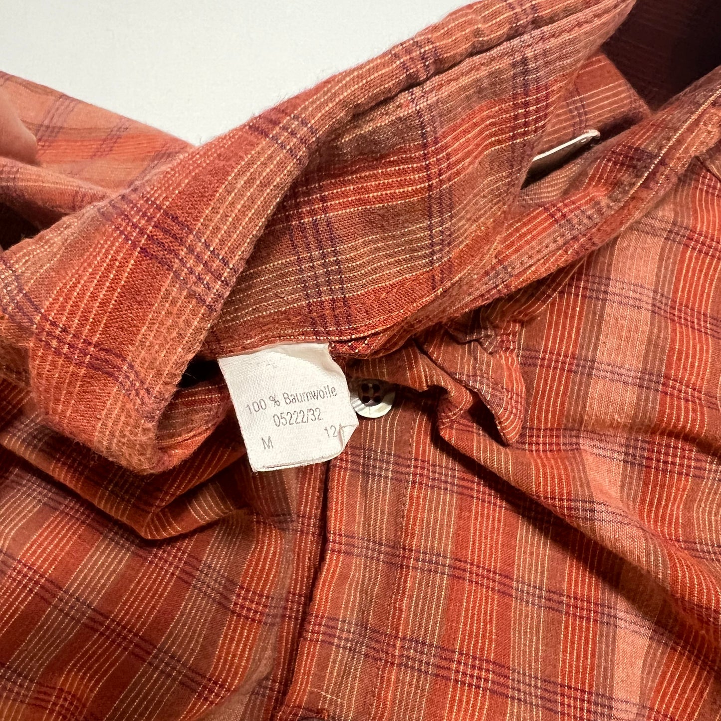 Vintage Camel Brick Red Hemd Shirt orange rot L - Cats on Stacks VNTG