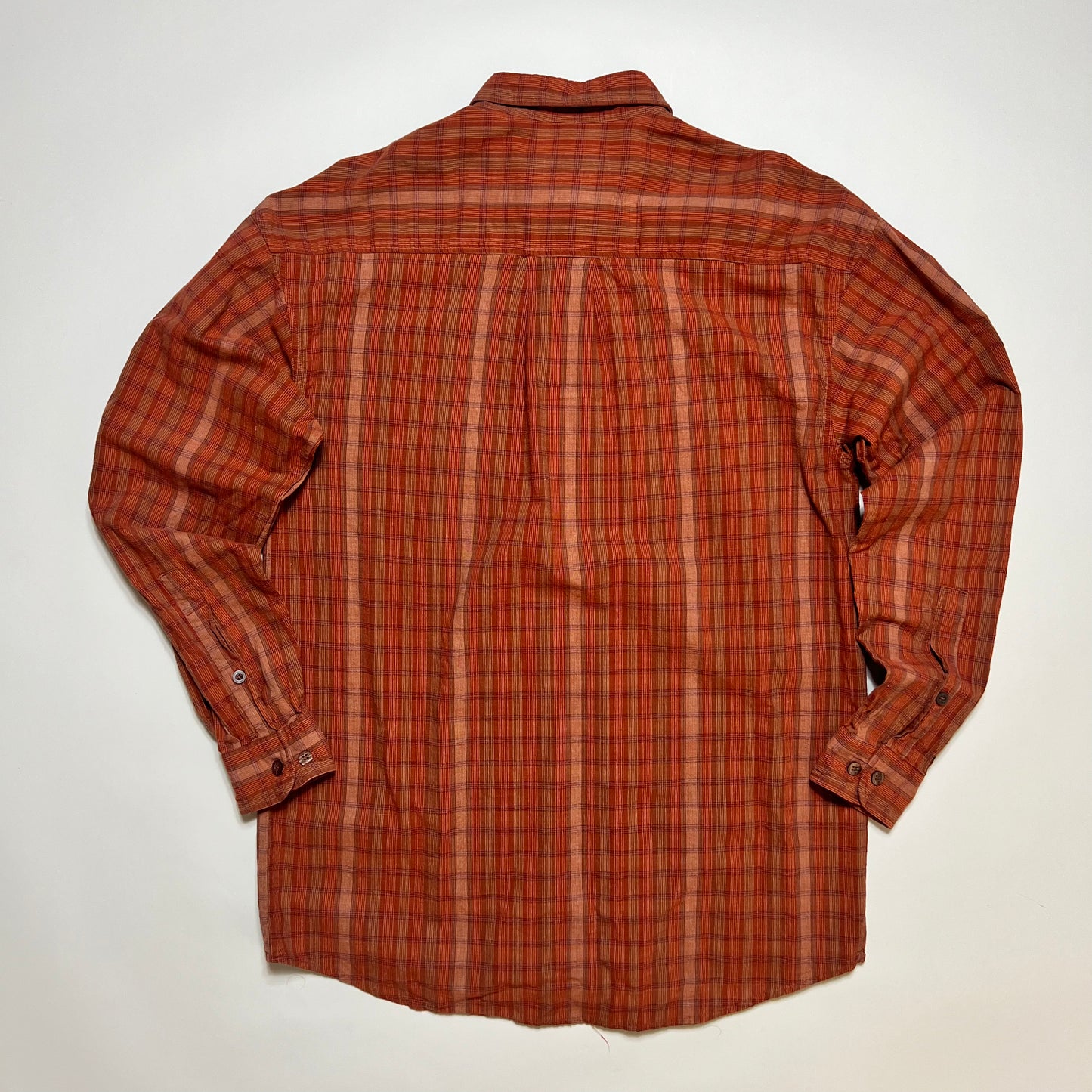 Vintage Camel Brick Red Hemd Shirt orange rot L - Cats on Stacks VNTG