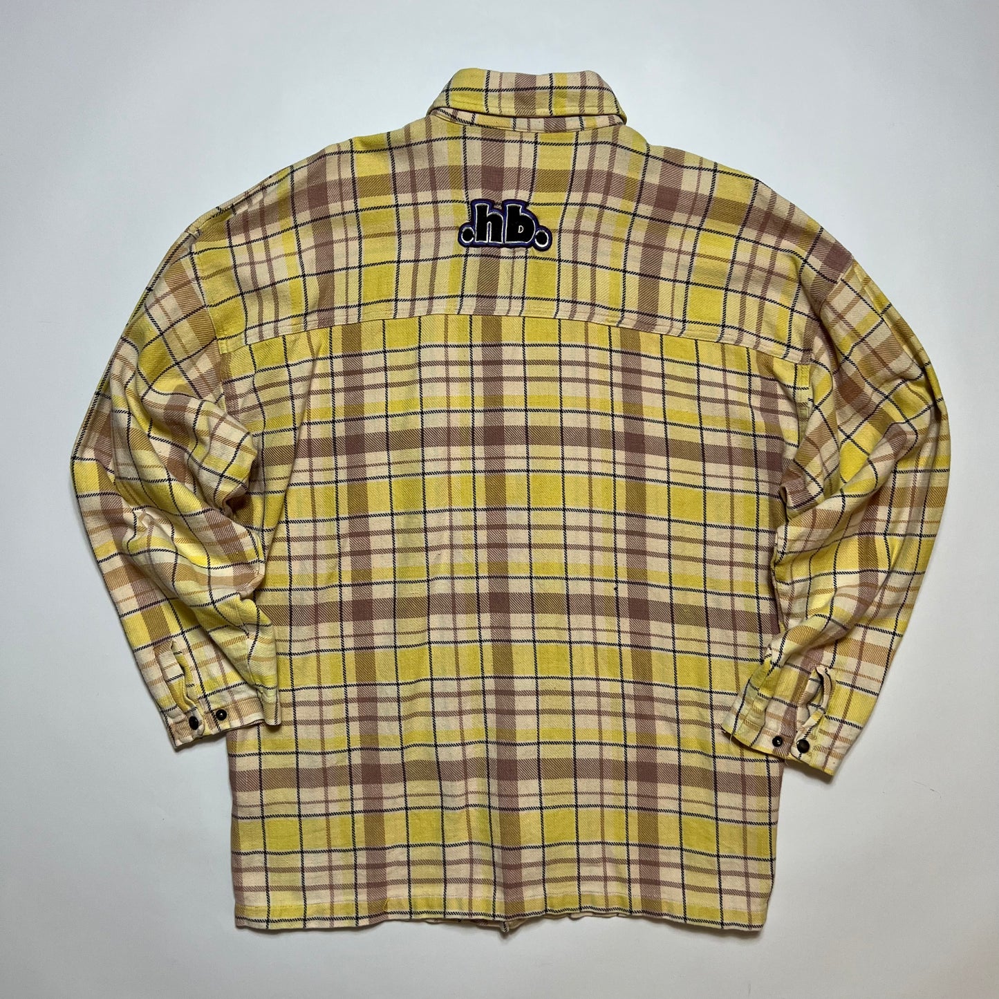 Vintage Home Boy Flanell Hemd Shirt gelb XL - Cats on Stacks VNTG