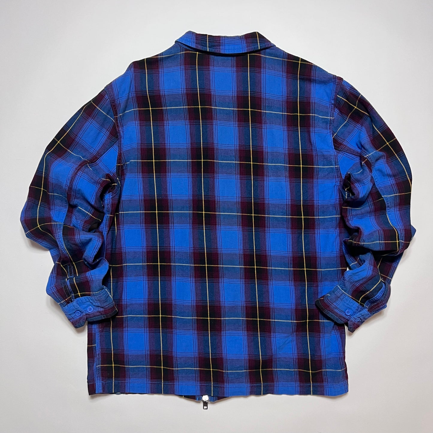 Retro Pleasures Zipper Hemd Shirt blau M / L - Cats on Stacks VNTG