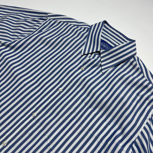 Retro Nautic Club Striped Hemd Shirt blau L / XL - Cats on Stacks VNTG