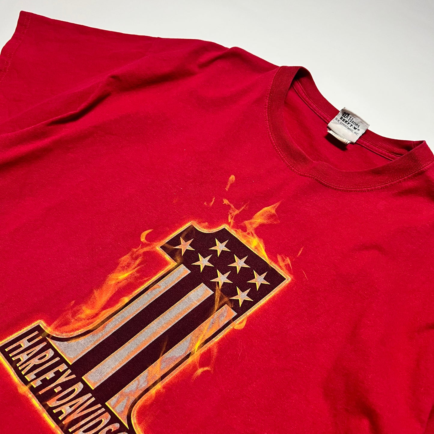Retro Harley Davidson Nr.1 Cape Town 2016 T-Shirt rot XL - Cats on Stacks VNTG