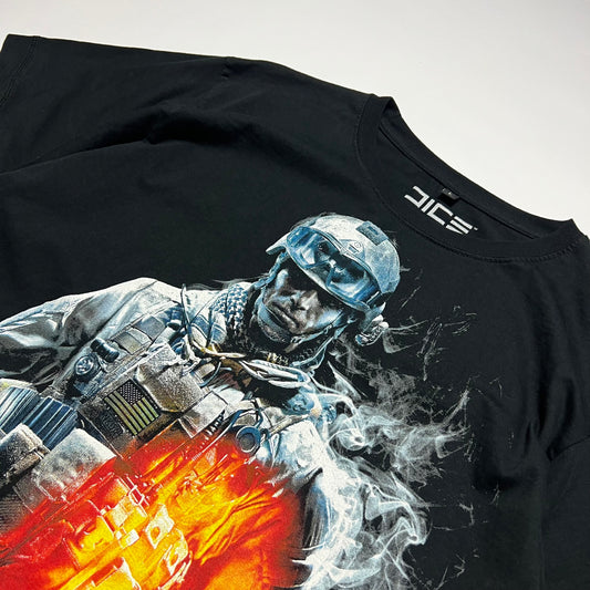 Battlefield 3 Gaming Promo T-Shirt schwarz M / L - Cats on Stacks VNTG