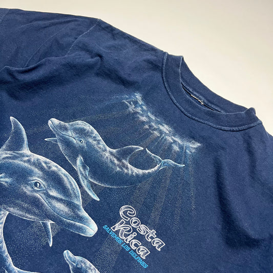 Vintage 1997 Costa Rica Vacation Deflin T-Shirt blau S / M - Cats on Stacks VNTG
