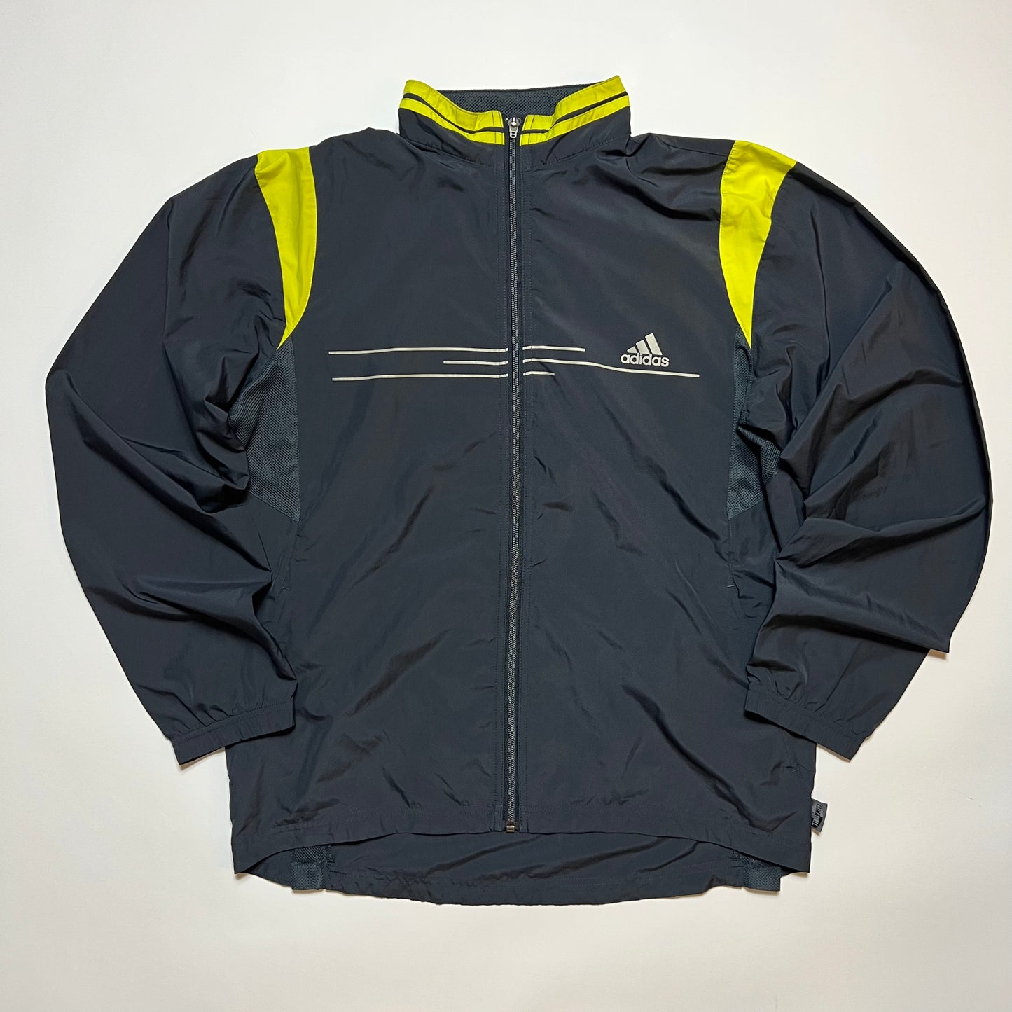Vintage Adidas Climashell Tracking Jacke anthrazit grau L - Cats on Stacks VNTG