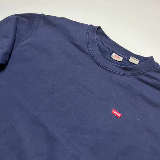 Levis Mini Boxlogo Crewneck Pullover blau S - Cats on Stacks VNTG