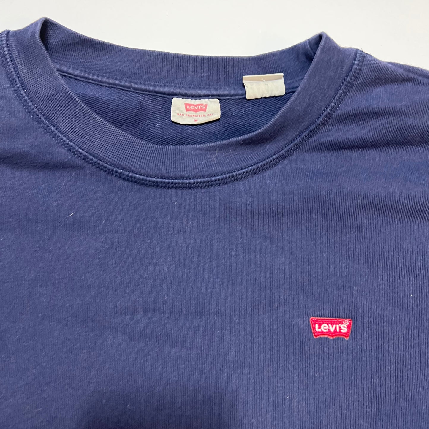 Levis Mini Boxlogo Crewneck Pullover blau S - Cats on Stacks VNTG