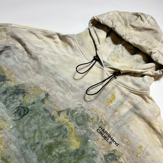 Harsh and Cruel 2020 Autumn Winter Collection Boxy Hoodie beige M / L - Cats on Stacks VNTG