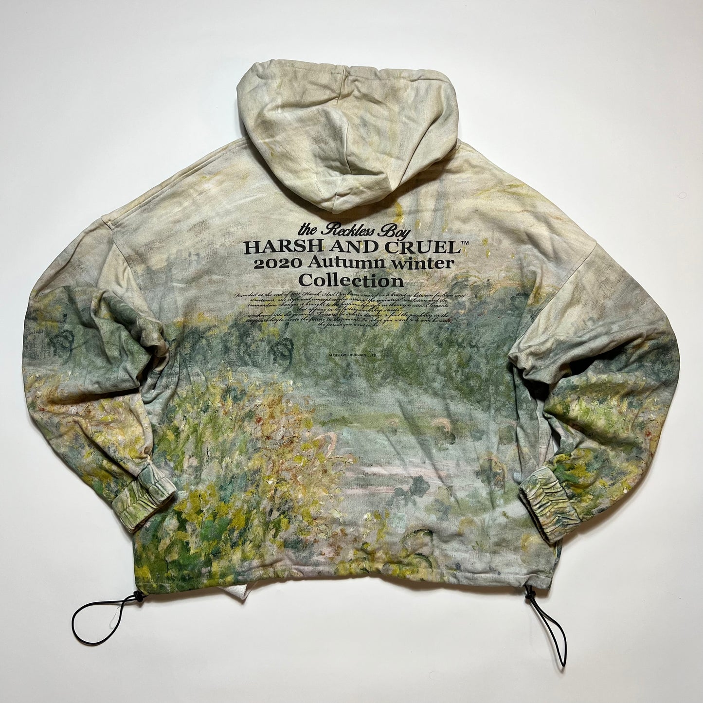 Harsh and Cruel 2020 Autumn Winter Collection Boxy Hoodie beige M / L - Cats on Stacks VNTG