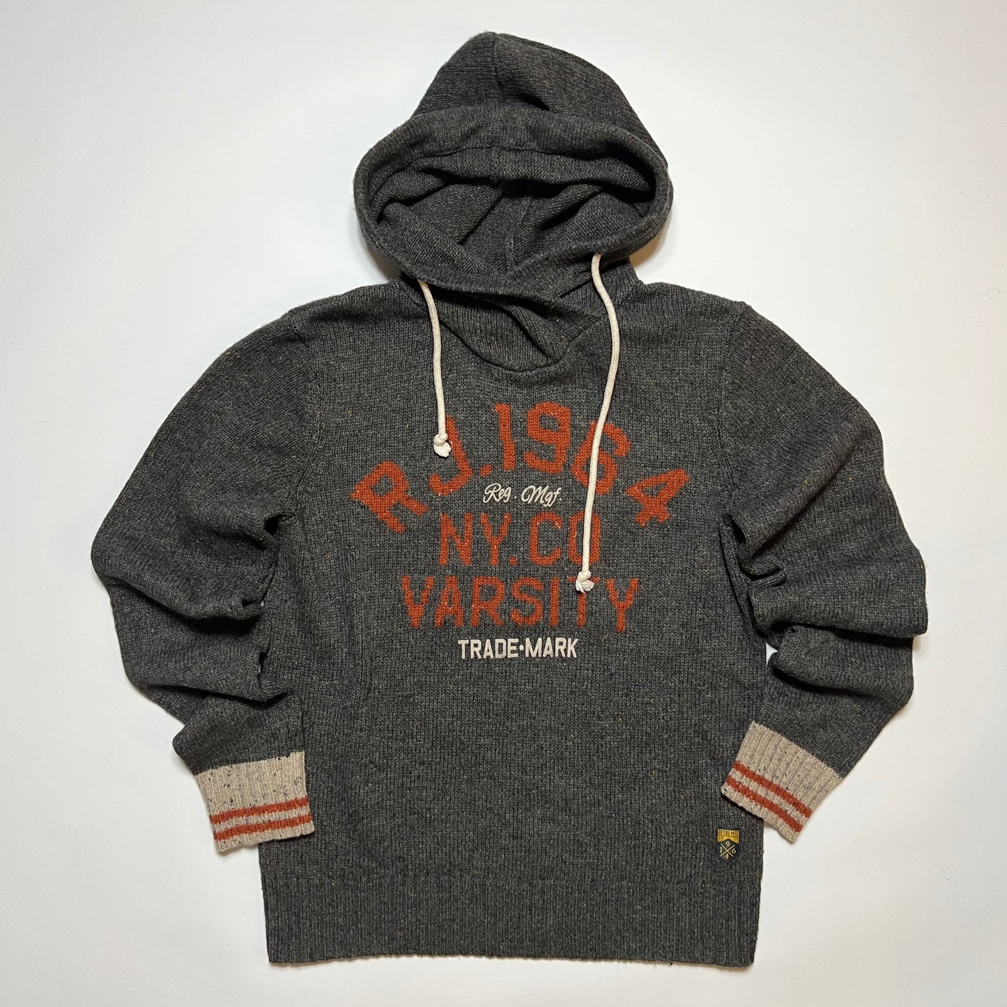 Vintage Retro LTD RJ. 1964 Winter Hoodie grau S / M - Cats on Stacks VNTG