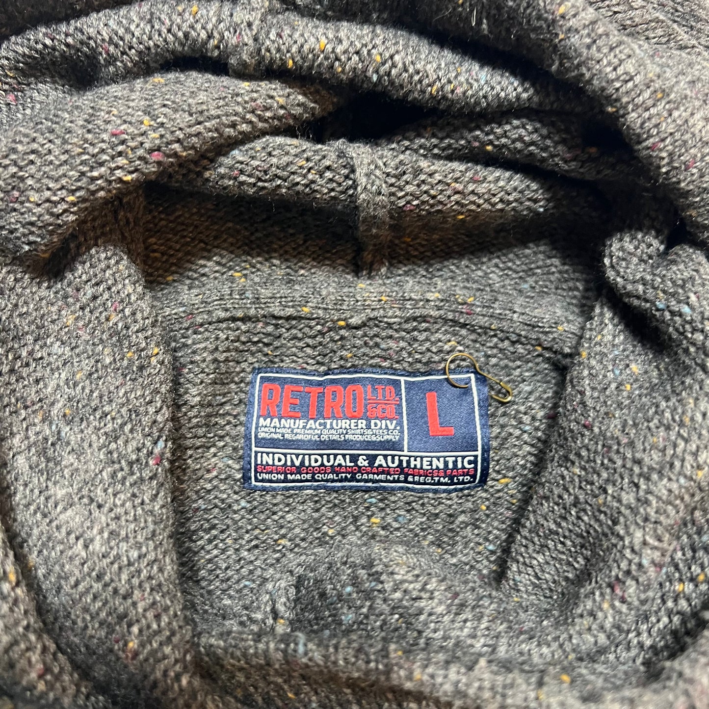 Vintage Retro LTD RJ. 1964 Winter Hoodie grau S / M - Cats on Stacks VNTG