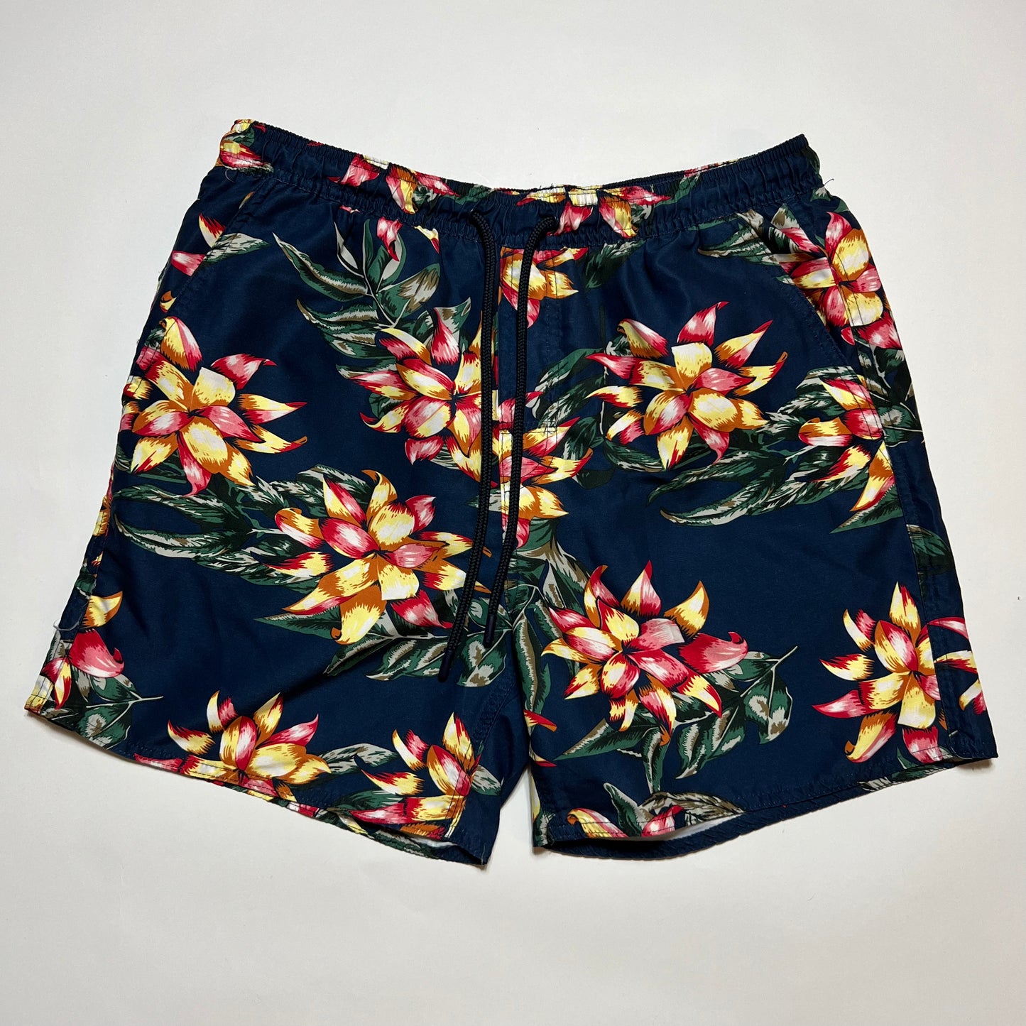 Vintage French Connection Badeshorts Bade Hose blau M - Cats on Stacks VNTG
