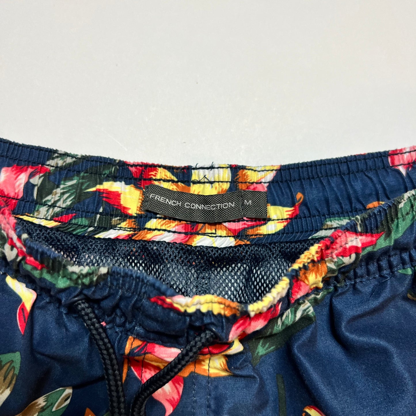 Vintage French Connection Badeshorts Bade Hose blau M - Cats on Stacks VNTG