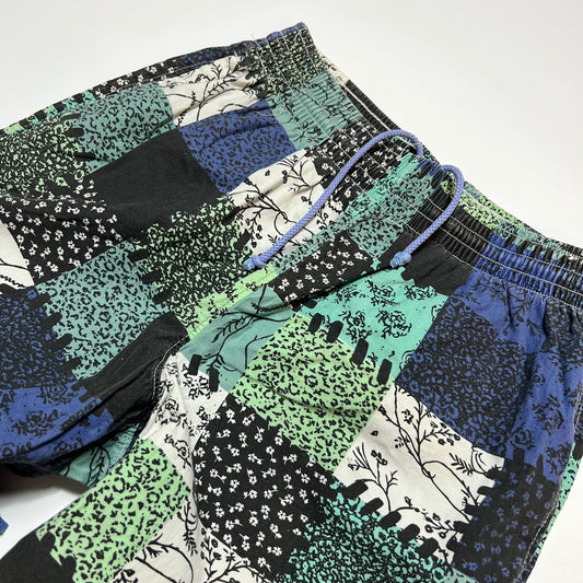 Damen Vintage Threesixty Cargo Pants Flower Hose grün XS / S - Cats on Stacks VNTG