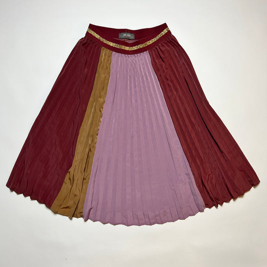 Damen Mos Mosh Faltenrock Rock Rosa Gold S / M - Cats on Stacks VNTG