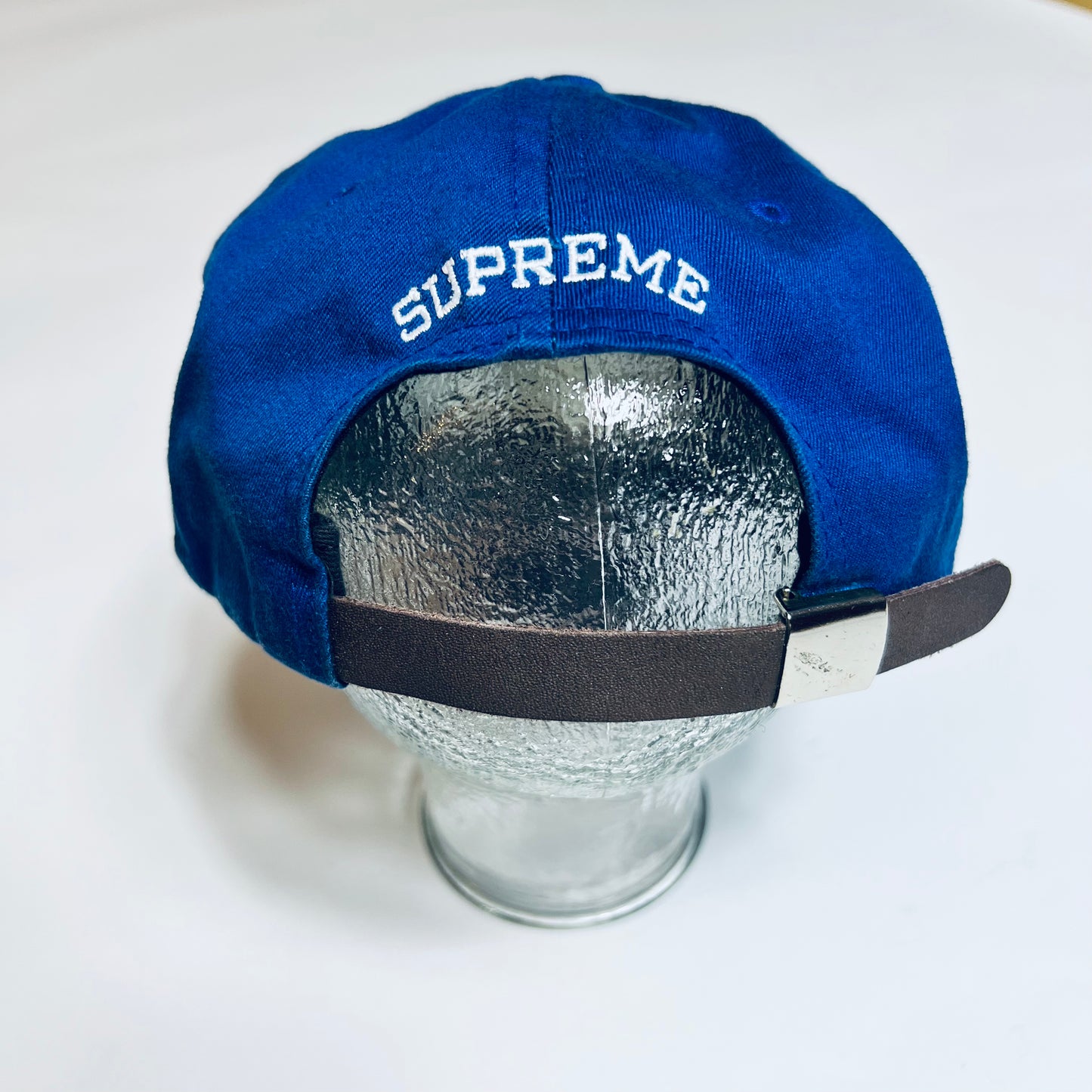 Supreme S Logo 6 Panel Cap blau Strapback - Cats on Stacks VNTG