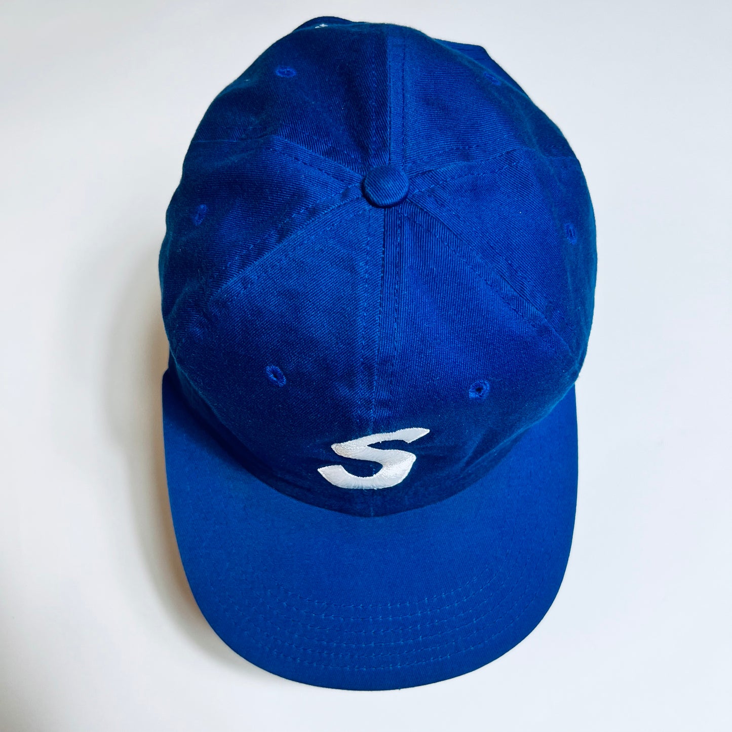 Supreme S Logo 6 Panel Cap blau Strapback - Cats on Stacks VNTG