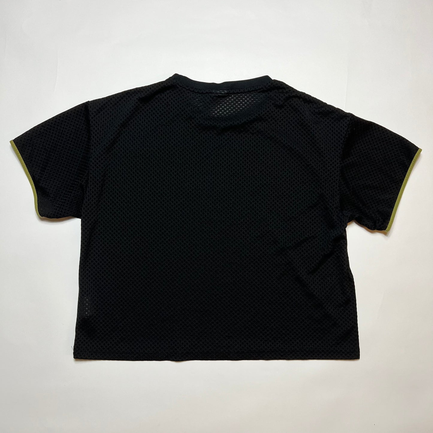 Y2K Retro Puma Netz Crop Top Shirt schwarz L / XL - Cats on Stacks VNTG