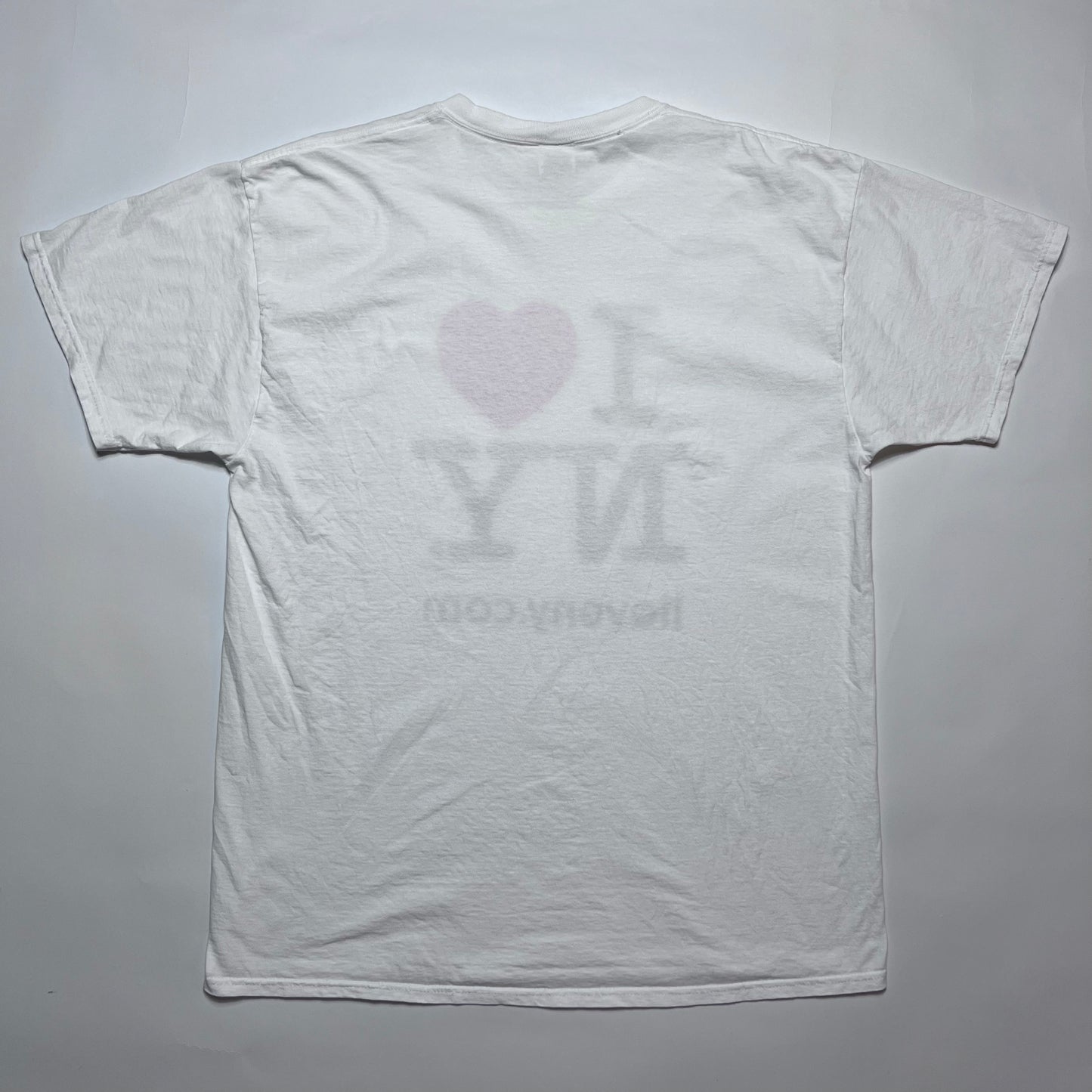 Vintage I <3 NY / I love New York T-Shirt weiß L - Cats on Stacks VNTG