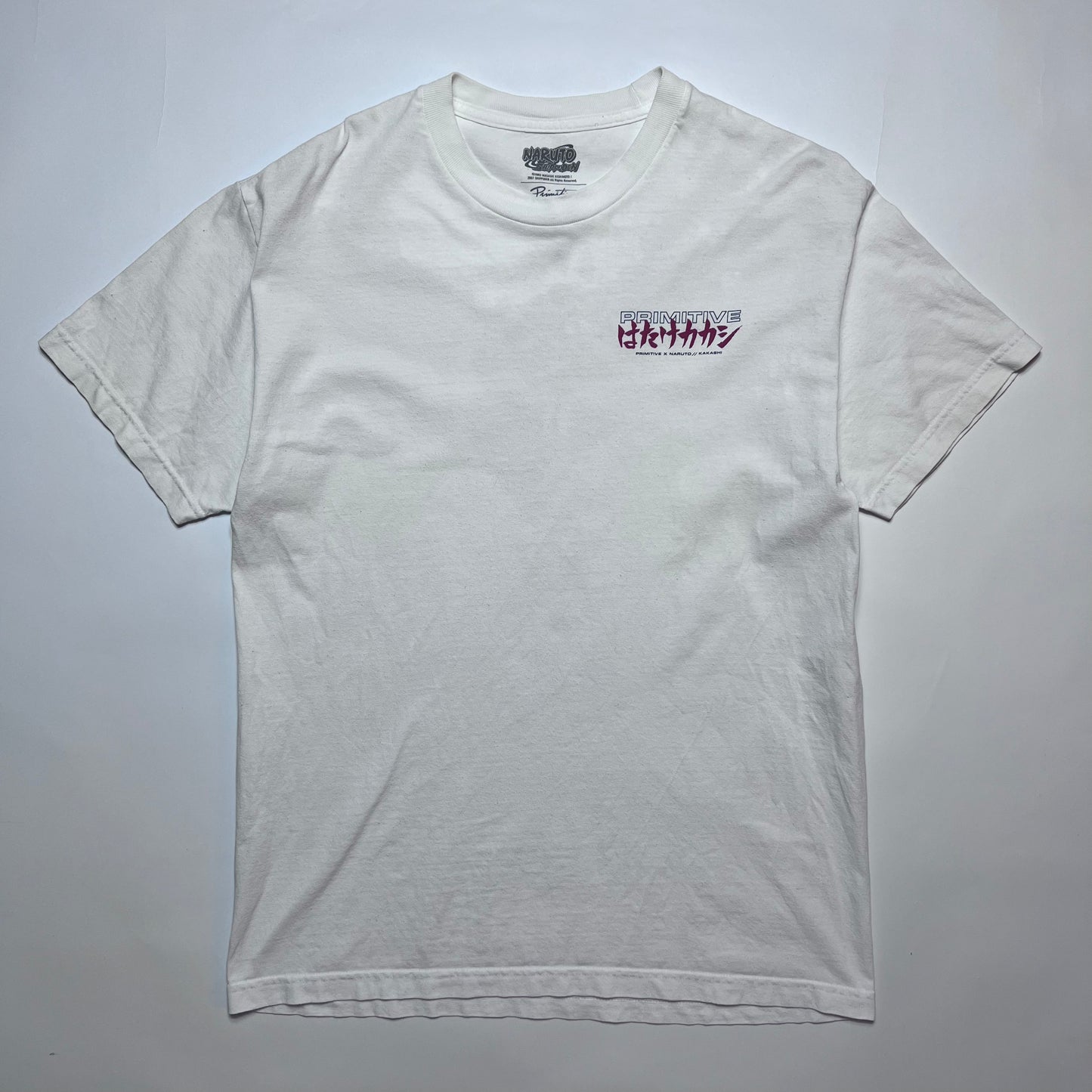 Primitive x Naruto Shippuden / Kakashi T-Shirt weiß M / L - Cats on Stacks VNTG