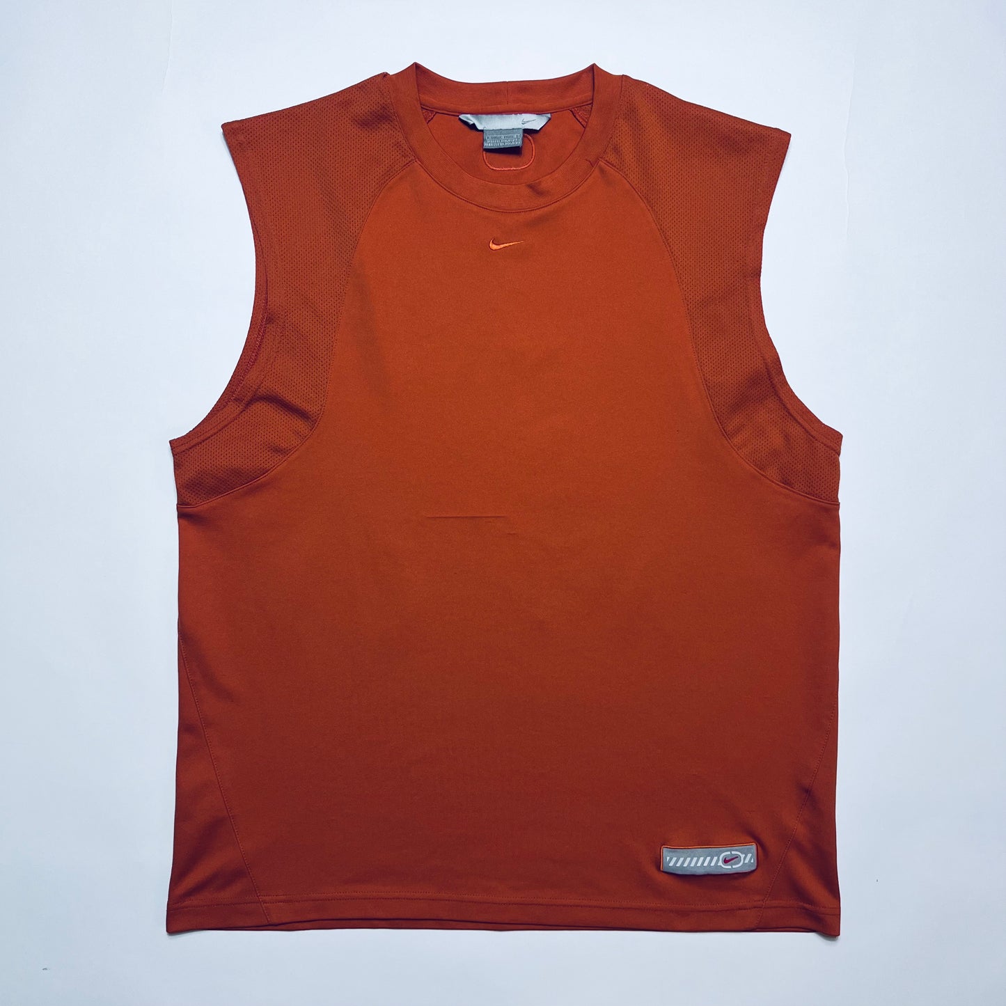 Vintage Nike Mini Swoosh Basketball Jersey Tank Top Shirt orange L - Cats on Stacks VNTG