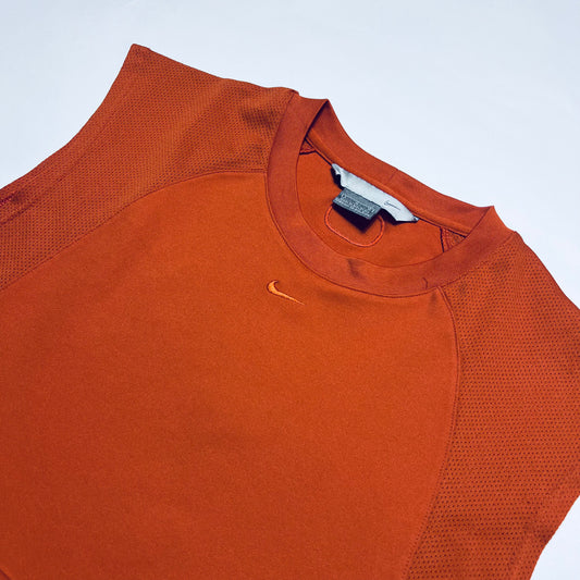 Vintage Nike Jersey Mini Swoosh Basketball Tank Top Shirt orange L - Cats on Stacks VNTG
