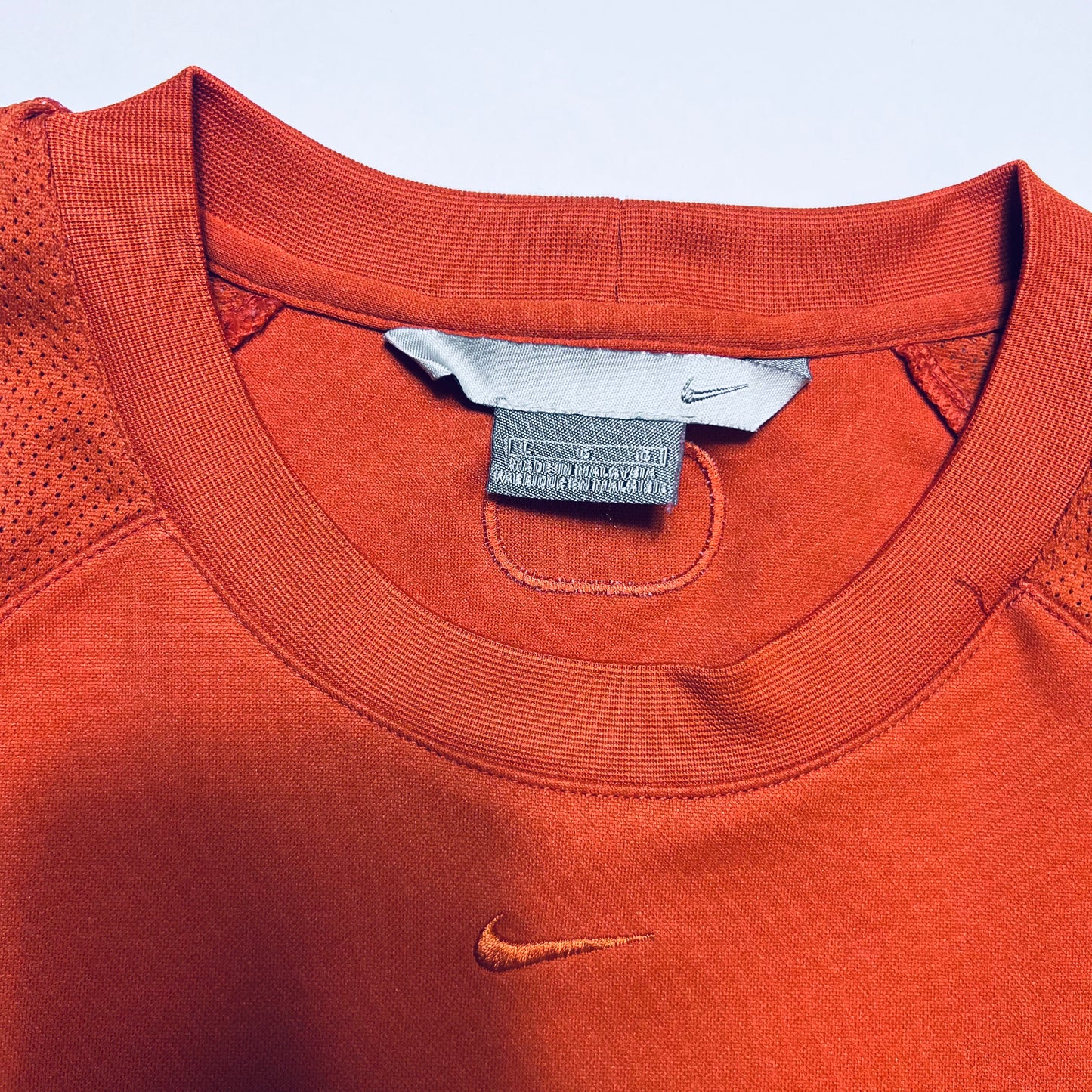 Vintage Nike Mini Swoosh Basketball Jersey Tank Top Shirt orange L - Cats on Stacks VNTG