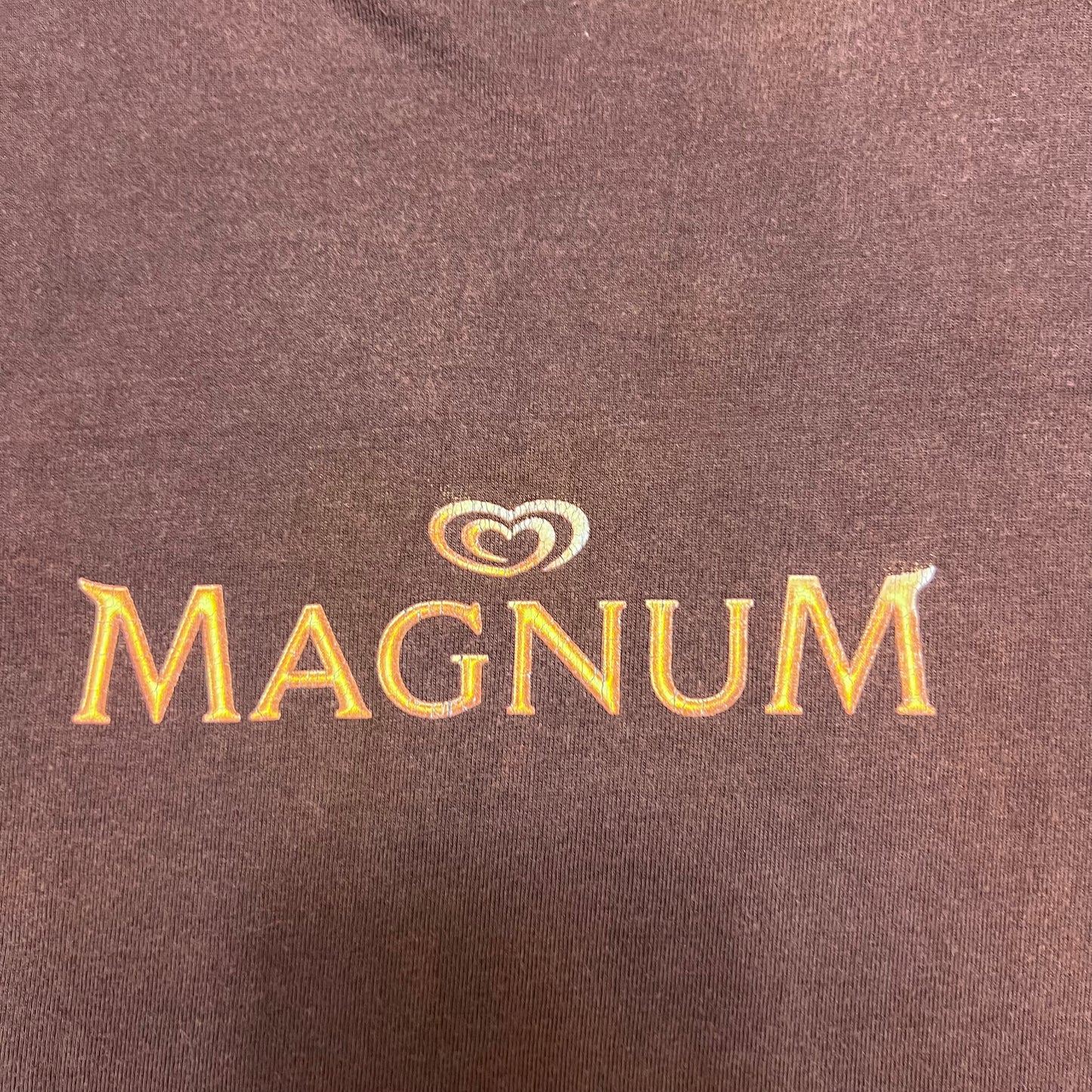 Vintage Magnum Eis Promo T-Shirt braun L - Cats on Stacks VNTG