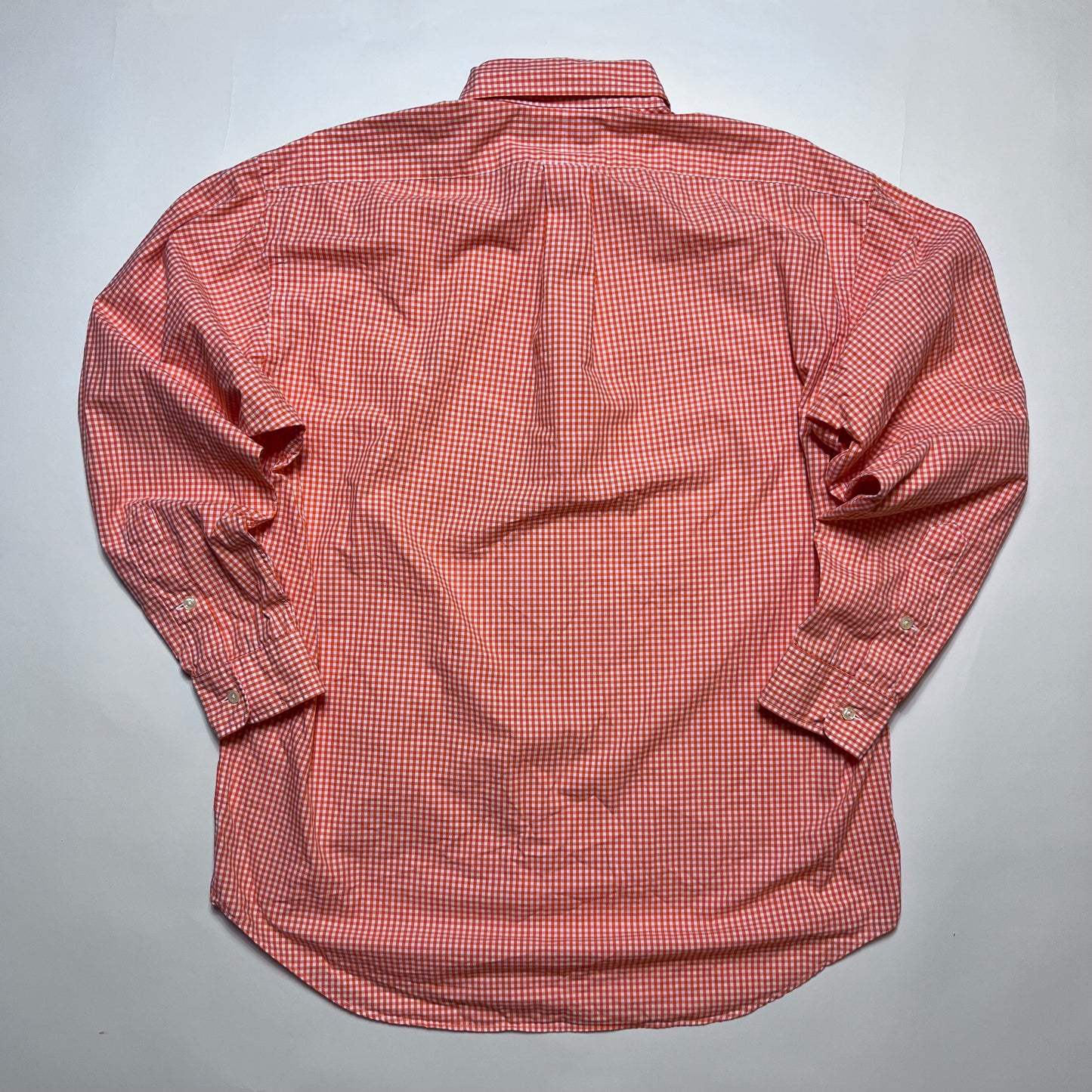 Vintage Polo by Ralph Lauren Hemd Shirt orange kariert L - Cats on Stacks VNTG