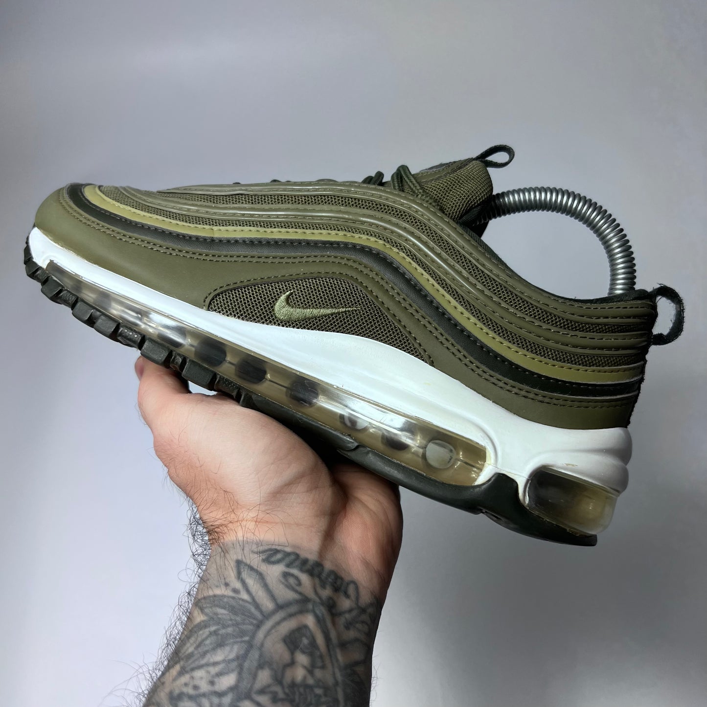 Nike Air Max 97 Olive Green 921733-200 Größe 38 - Cats on Stacks VNTG