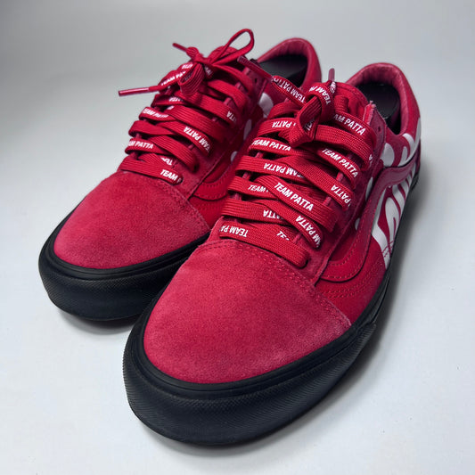 VANS x PATTA High Risk Red Black Mean Eyed Cat VN0A4BVF5X81 Größe 42,5 - Cats on Stacks VNTG