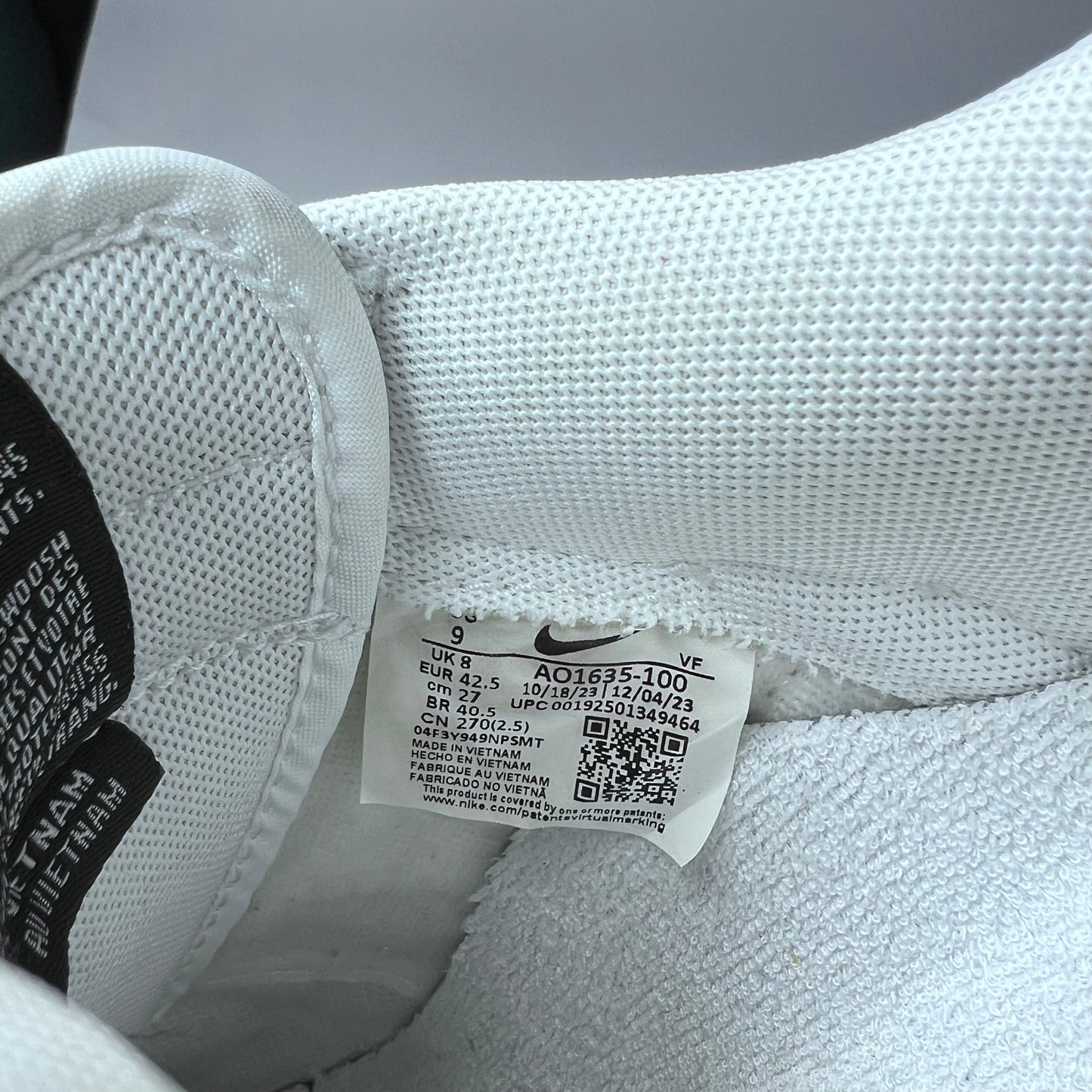 Nike Air Force 1 Low Ivory Snake White AO1635-100 Größe 42,5 - Cats on Stacks VNTG