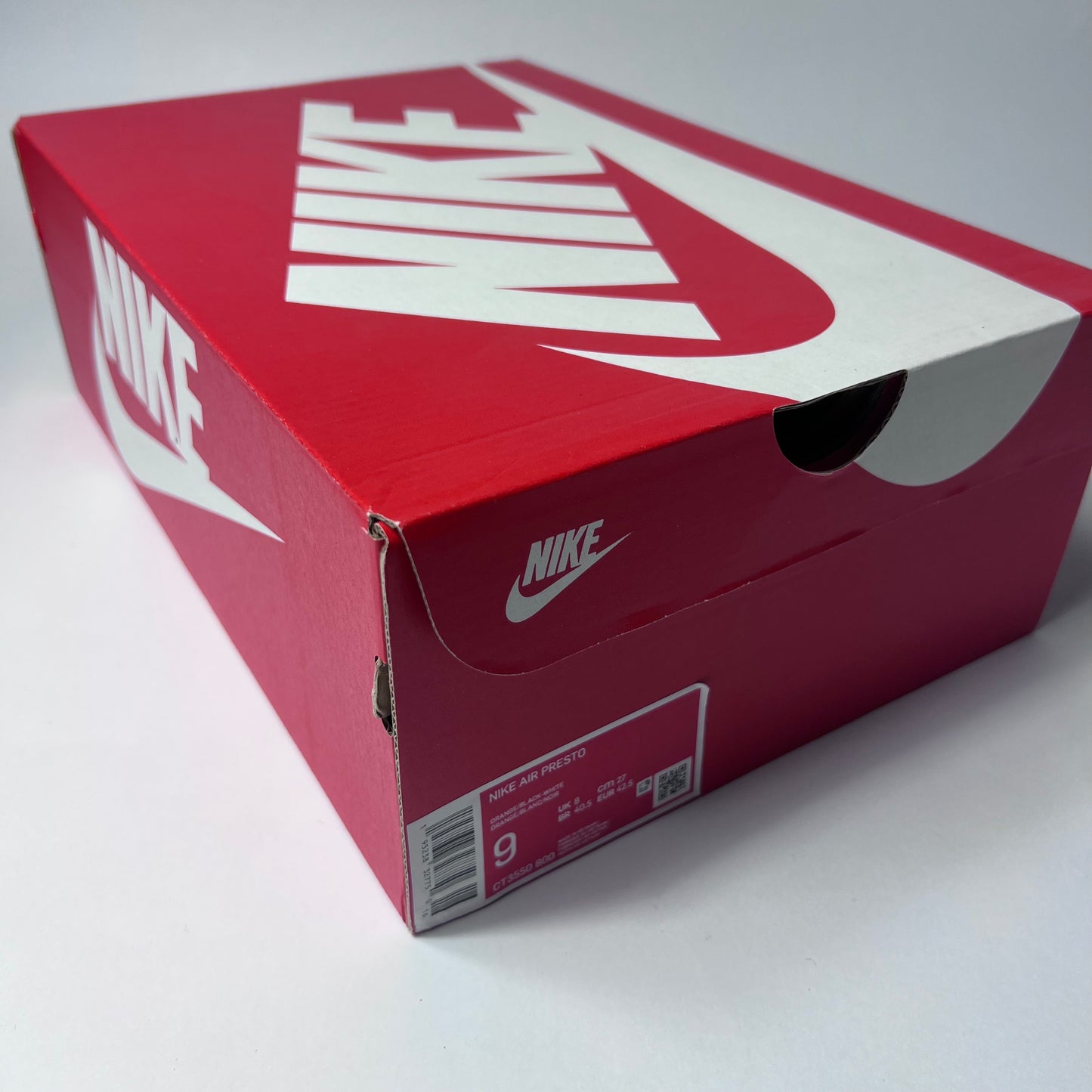 Nike Air Presto Orange Black CT3550-800 Größe 42,5 - Cats on Stacks VNTG
