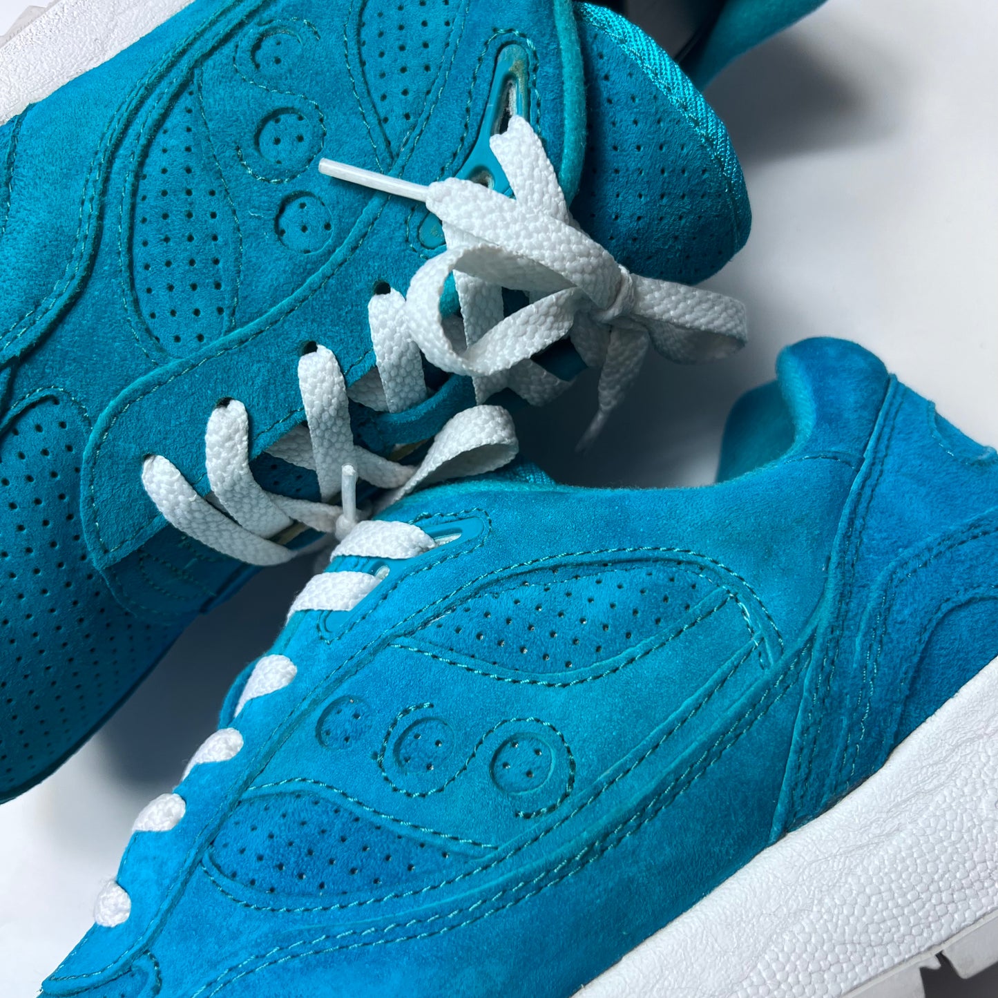 Saucony Shadow 6000 Mint Suede "Emerald" S70222-5 Größe 42,5 - Cats on Stacks VNTG