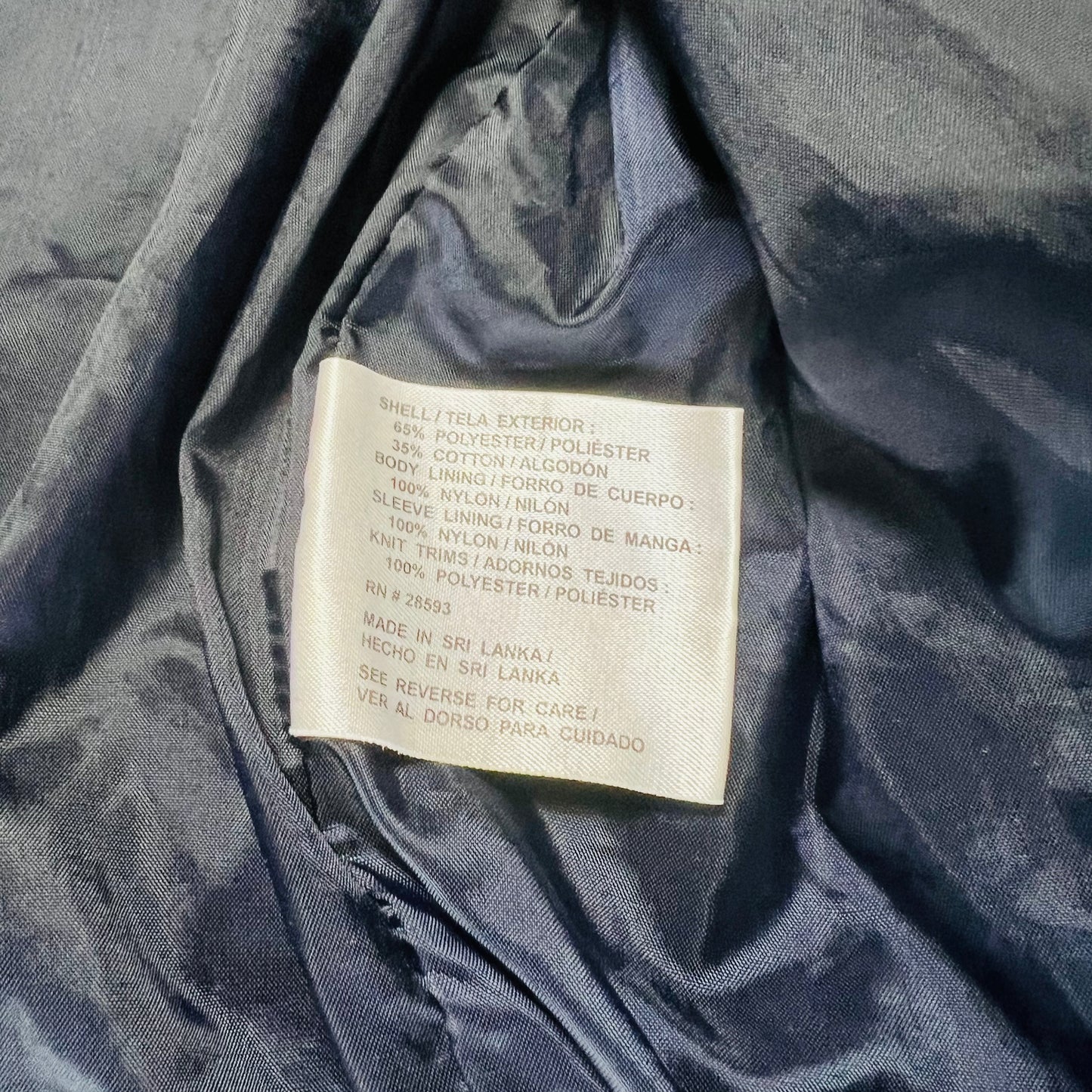Members Only Vintage 90s Iconic Racer Bomberjacke blau L / XL