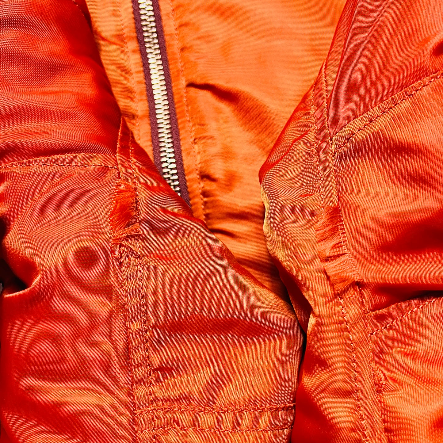 Damen Lee Vintage 90s Bomberjacke orange M / L